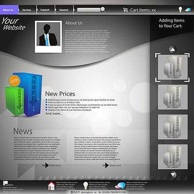 商務網頁模板 高效構建專業網站的基石