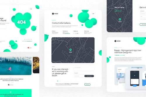 解鎖創(chuàng)意潛能 25學堂數(shù)字服務公司網(wǎng)站UI設計組件模板解析